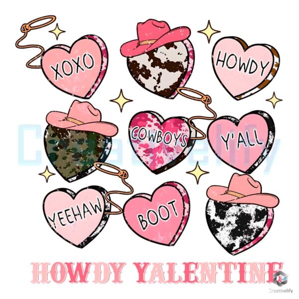 Howdy Xoxo Valentine Western Lover PNG File