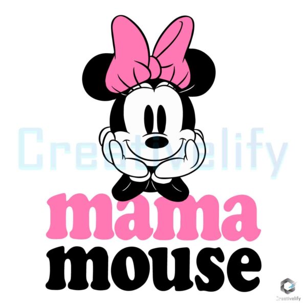 Pink Mama Minnie Valentine's Day SVG File