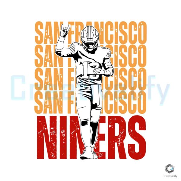 nfl-san-francisco-niners-player-svg