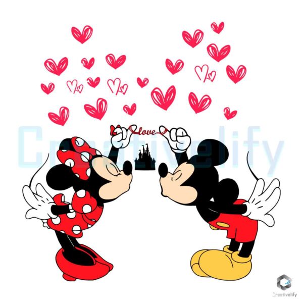 mickey-and-minnie-love-castle-svg