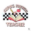 Retro Cupid's Favorite Teacher Valentine SVG