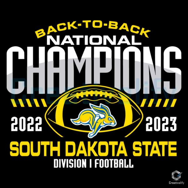 Back To Back South Dakota State SVG File