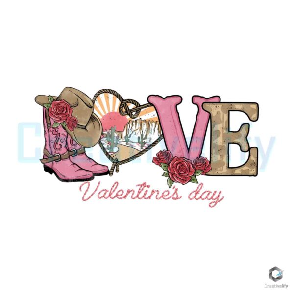 Lovers Western Valentines Day PNG File