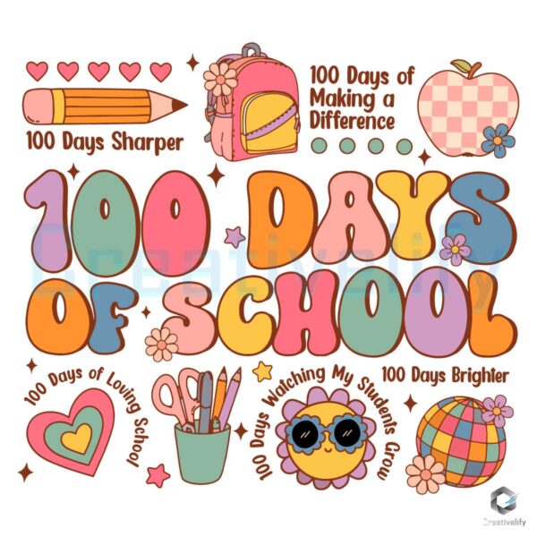 teacher-100-days-of-school-100-days-sharper-svg