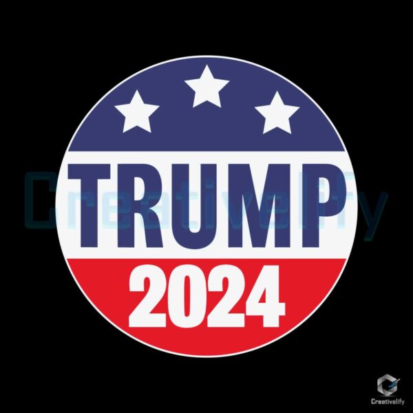 Trump 2024 President Elections SVG File Download