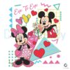 Eye To Eye Valentine Mickey Minnie SVG