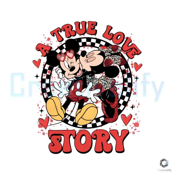 A True Love Story Mickey Minnie PNG File