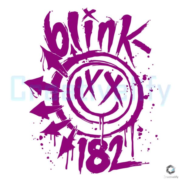 Blink 182 Smiley Face 2024 Tour SVG File