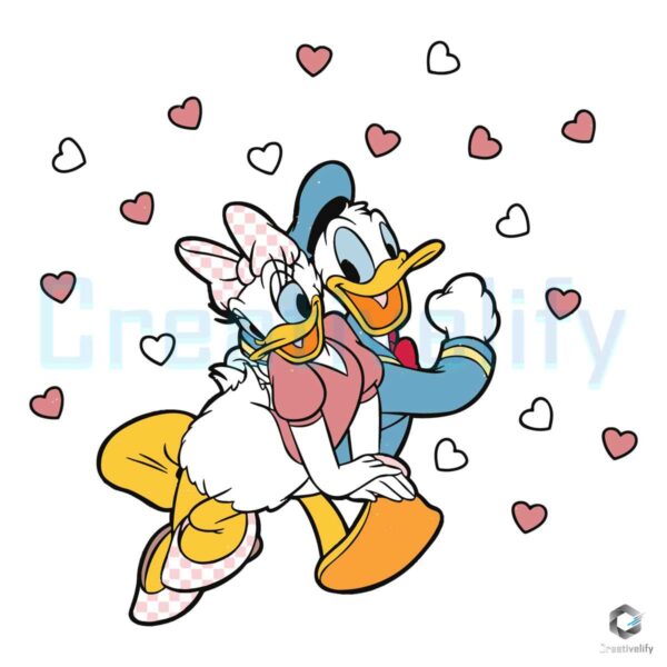 vintage-donald-and-daisy-happy-valentine-svg