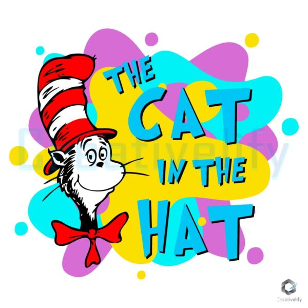 Funny The Cat In The Hat Dr Seuss SVG