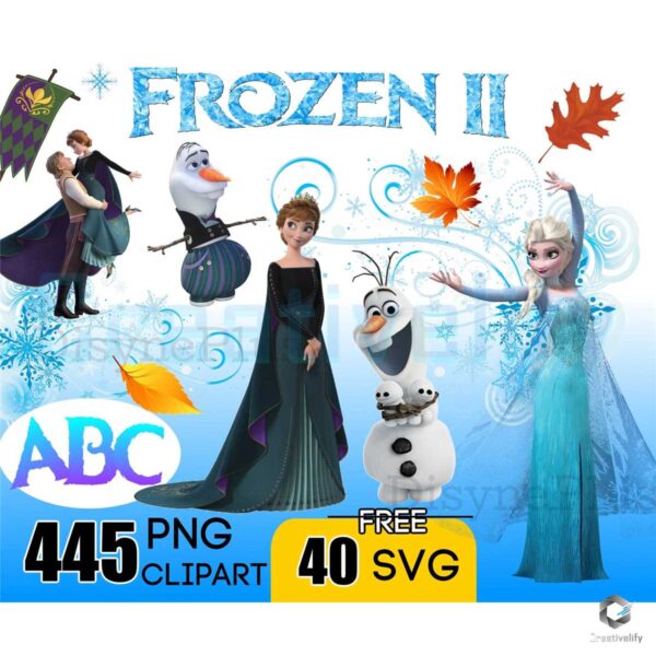 400 Files Frozen Disney Movie Bundle PNG