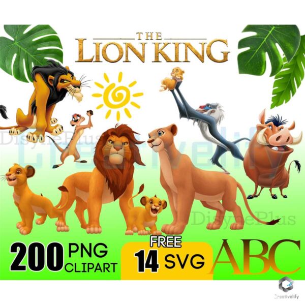 Lion King Disney Movie PNG Bundle File