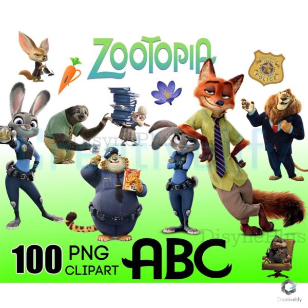 Disney Zoopotia Movie PNG Bundle File