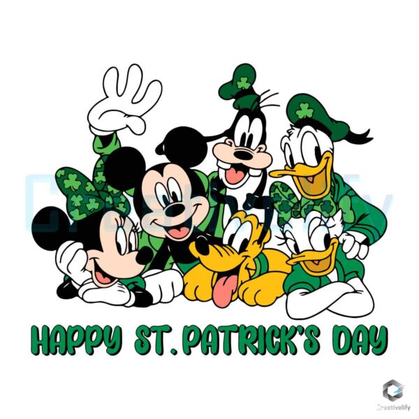 Disney Friends St Patricks Day SVG File