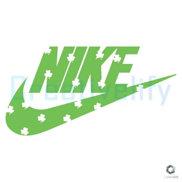 St Patricks Day Nike Logo SVG Design