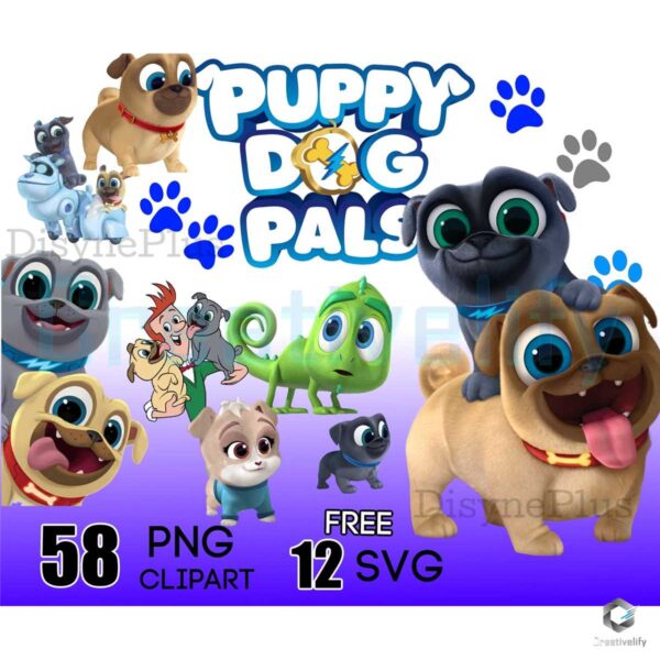 Puppy Dog Pals Bundle PNG File Download