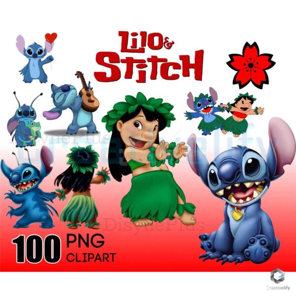 Disney Lilo And Stich Bundle PNG File