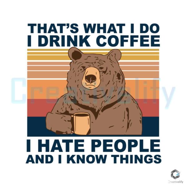 Camping Thats What I Do Camping Bear SVG