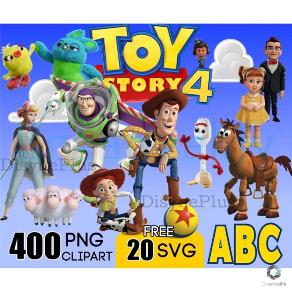 Toy Story 4 Disney Movie PNG Bundle File