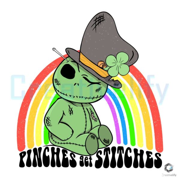 Pinches Get Stitches Patricks Day SVG