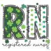 RN Registered Nurse Patricks Day SVG