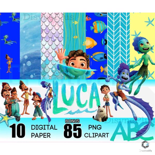85 Files Clipart Luca Wallpaper Bundle PNG Design