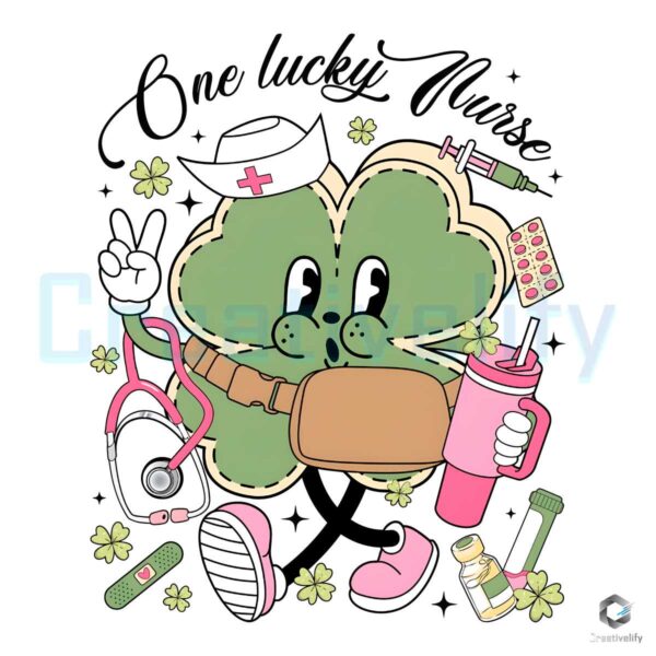 One Lucky Nurse Four Leaf Clover PNG File