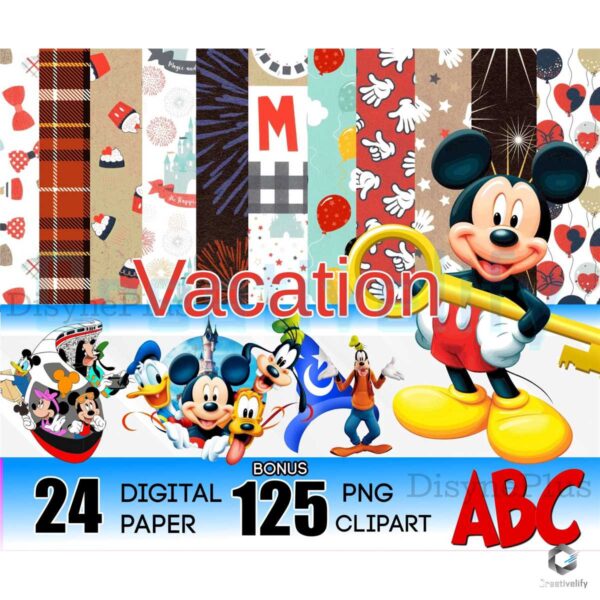 Mickey Mouse Wallpaper PNG Bundle File