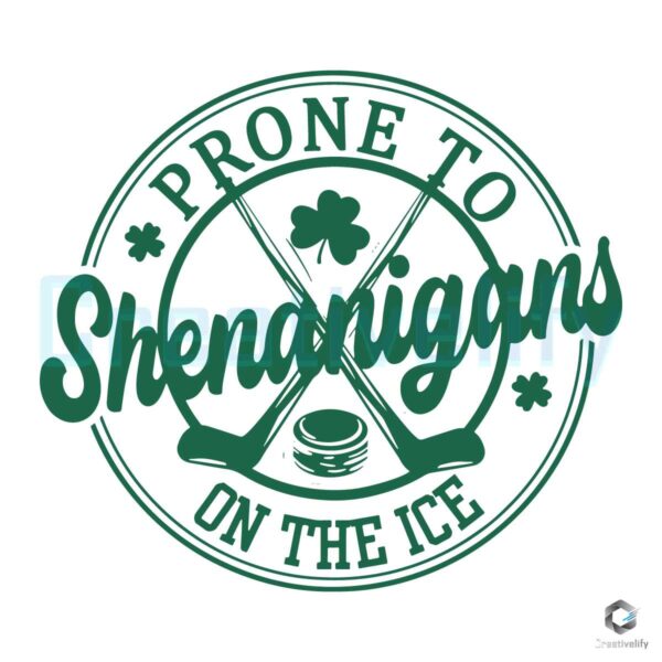 Hockey Prone To Shenanigans On The Ice SVG