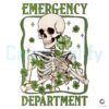 Emergency Department PNG St Patricks Day Skeleton File