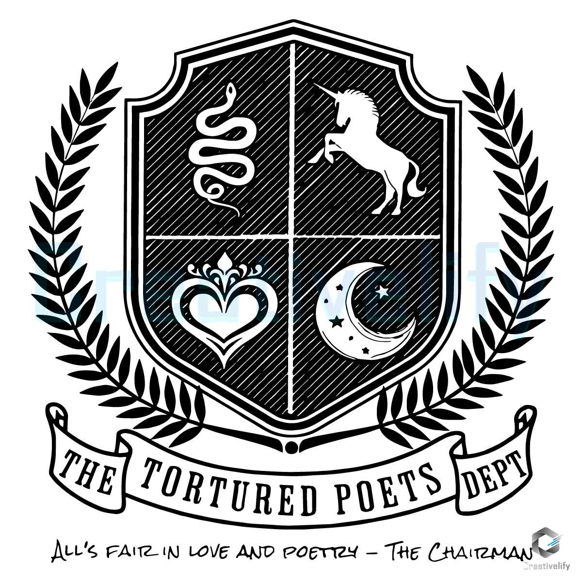 The Tortured Poets Department SVG All's Fair In Love File - CreativeLify