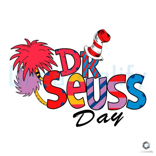 Happy Dr Seuss Day Vintage SVG File Digital