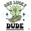 one-lucky-dude-shamrock-svg