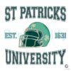 St Patrick University Est 1631 SVG Design