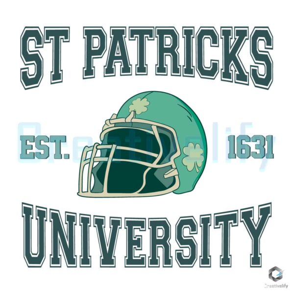 St Patrick University Est 1631 SVG Design