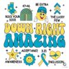 Down Right Amazing Syndrome Awareness SVG