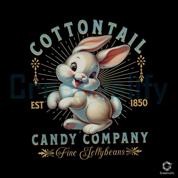 Cottontail Candy Company Est 1850 PNG