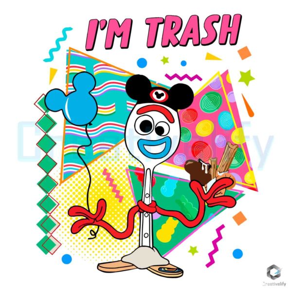 Im Trash Forky Disney Toy Story PNG File