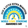 World Down Syndrome Awareness Rainbow PNG