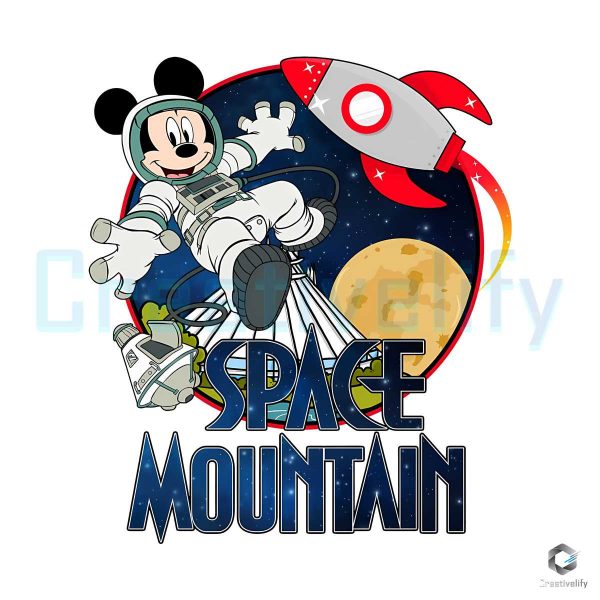 Space Mountain Mickey Astronaut PNG File