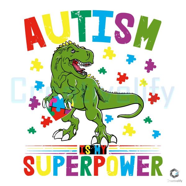 Funny Autism Is My Superpower SVG Design