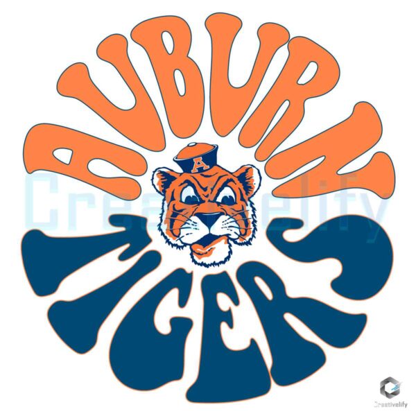 Auburn Tigers Team Vintage SVG Design