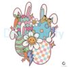 Groovy Easter Day Bunny Eggs PNG File
