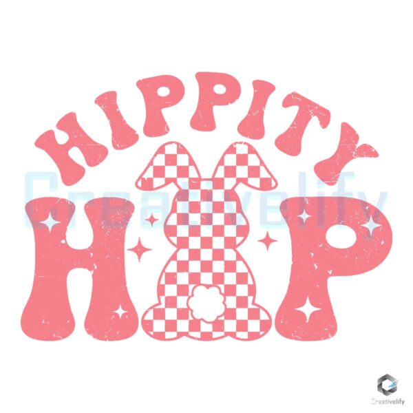 Hippity Hop Easter Bunny SVG File Download