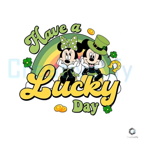 Disney Have A Lucky Day Rainbow PNG