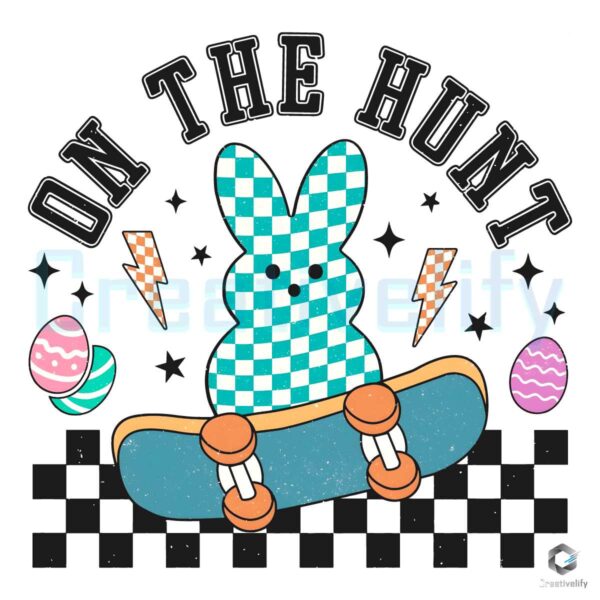On The Hunt Easter Bunny PNG