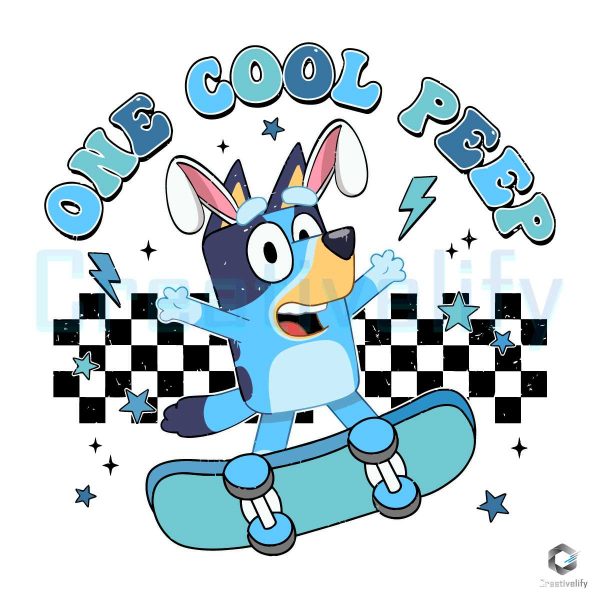 Bluey Easters Day One Cool Peep SVG File