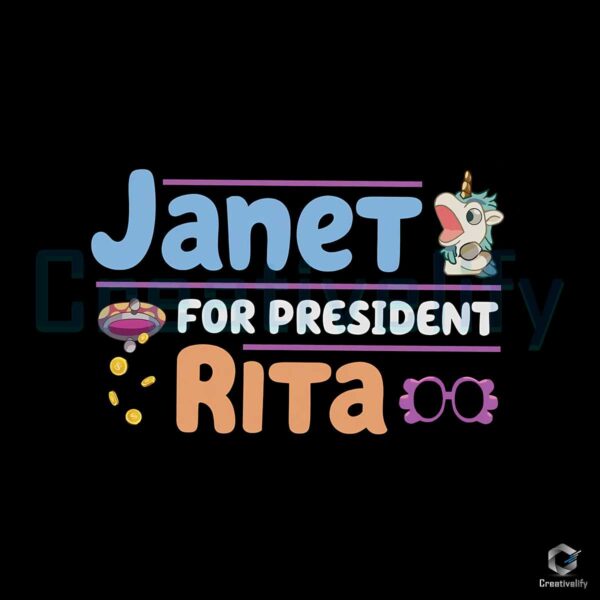 Janet For President Rita Bluey PNG File