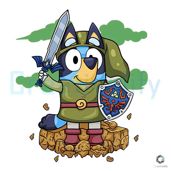Bluey Legend of Zelda PNG File Download