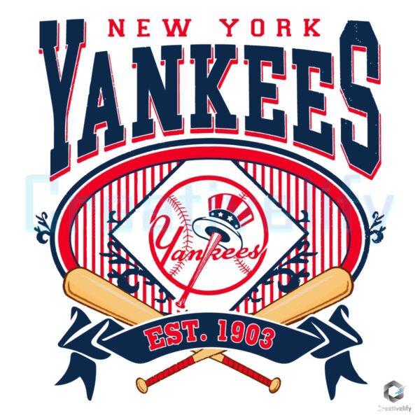 New York Yankees Est 1903 Vintage SVG